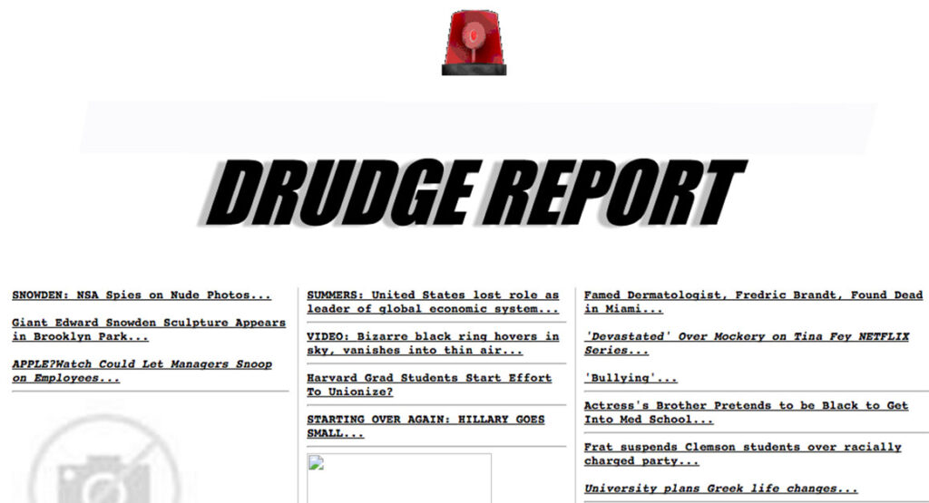 Drudge Report 2019