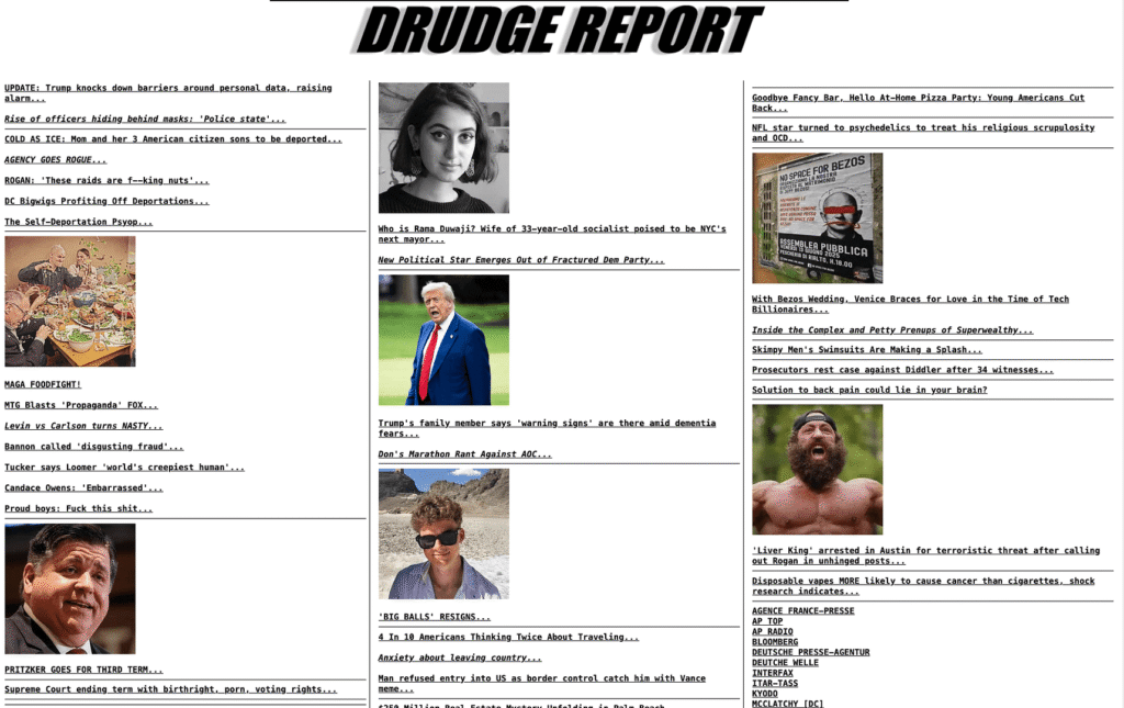 Alternatives to Drudge Report
